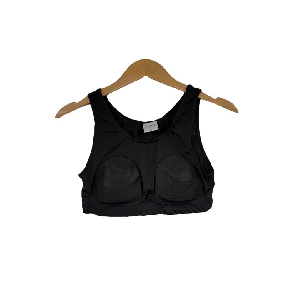 HydroChic Supreme Swim and Sports Bra Black Padded Size 2 32-34 B/C